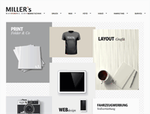 Tablet Screenshot of millers-marketing.com